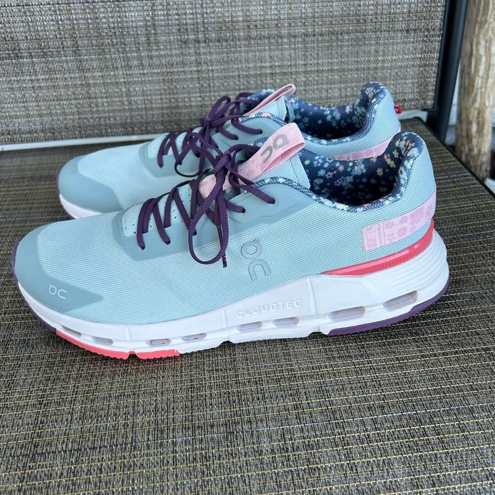 FP Movement X On Cloud 9.5 Cloudnova Form 2 Sneakers Running Free People Floral - Picture 8 of 10